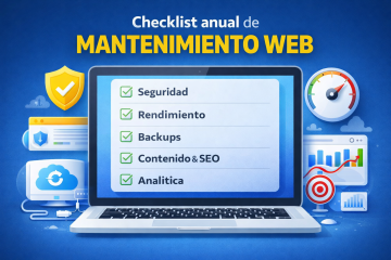 checklist anual de mantenimiento web