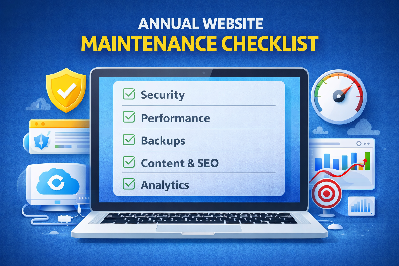 checklist anual de mantenimiento web