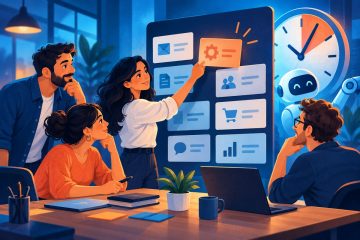 Equipo de una pyme que prioriza tareas para automatizar procesos.