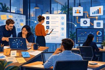 Equipo que valida una prueba de inteligencia artificial antes de integrarla a la operación diaria.
